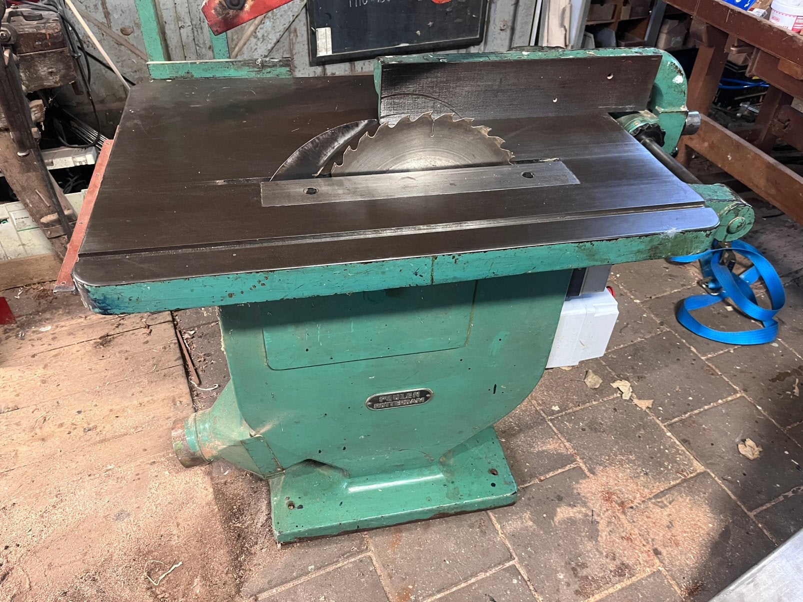 Peulen 380 volt cirkelzaag, Doe-het-zelf en Verbouw, Ophalen, Gebruikt, Cirkelzaag, 70 mm of meer