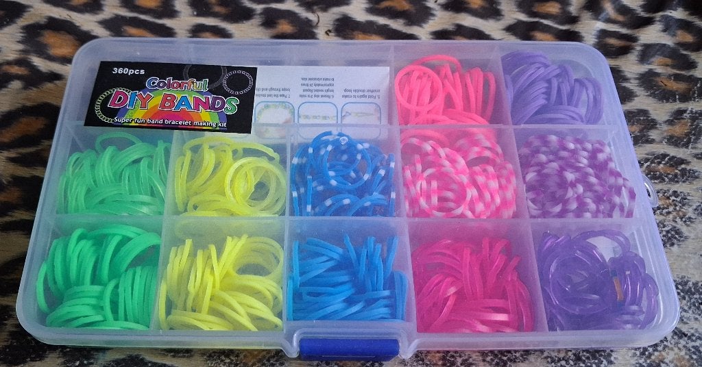 Loom bandjes set in felle kleuren *nieuw*, Ophalen of Verzenden, Nieuw, Knutselset