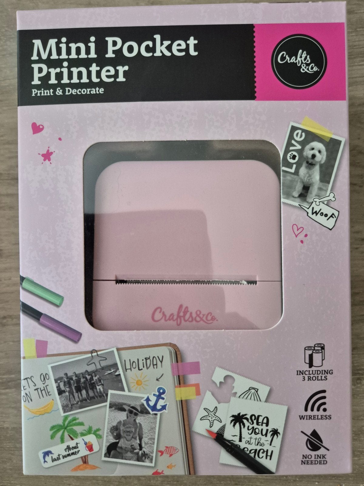 Te koop nieuw in de doos mini Pocket printer zie foto's, Computers en Software, Ophalen, Nieuw, Printer