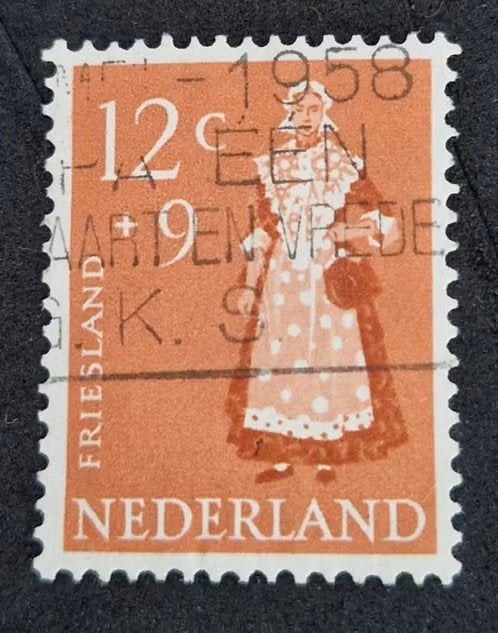 Nederland 1958 - nvph 710 - Zomerzegel - ab1, Ophalen of Verzenden, Na 1940, Gestempeld