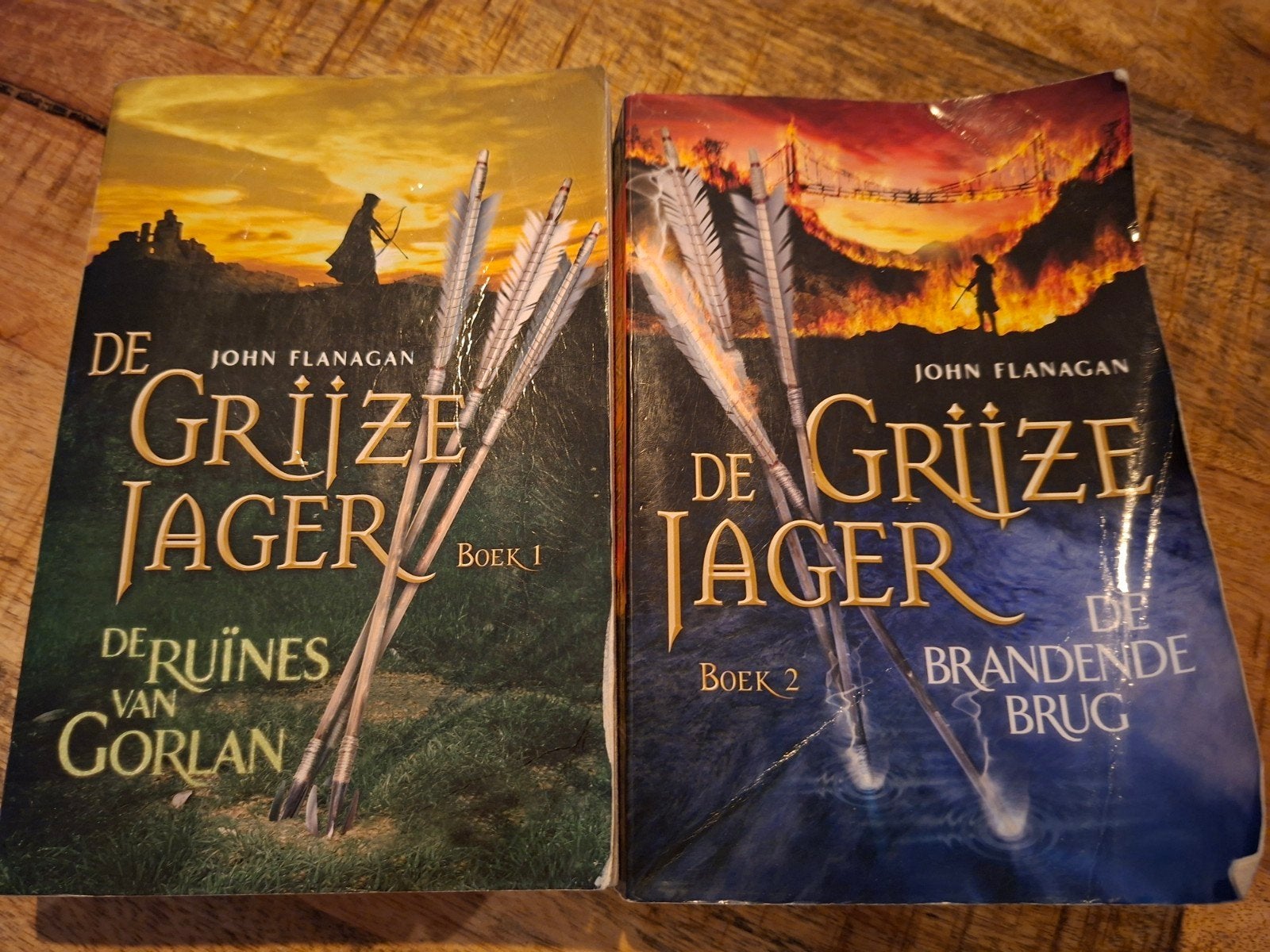 De Grijze Jager Boek 1 & 2 - John Flanagan, Ophalen, Gelezen, John Flanagan