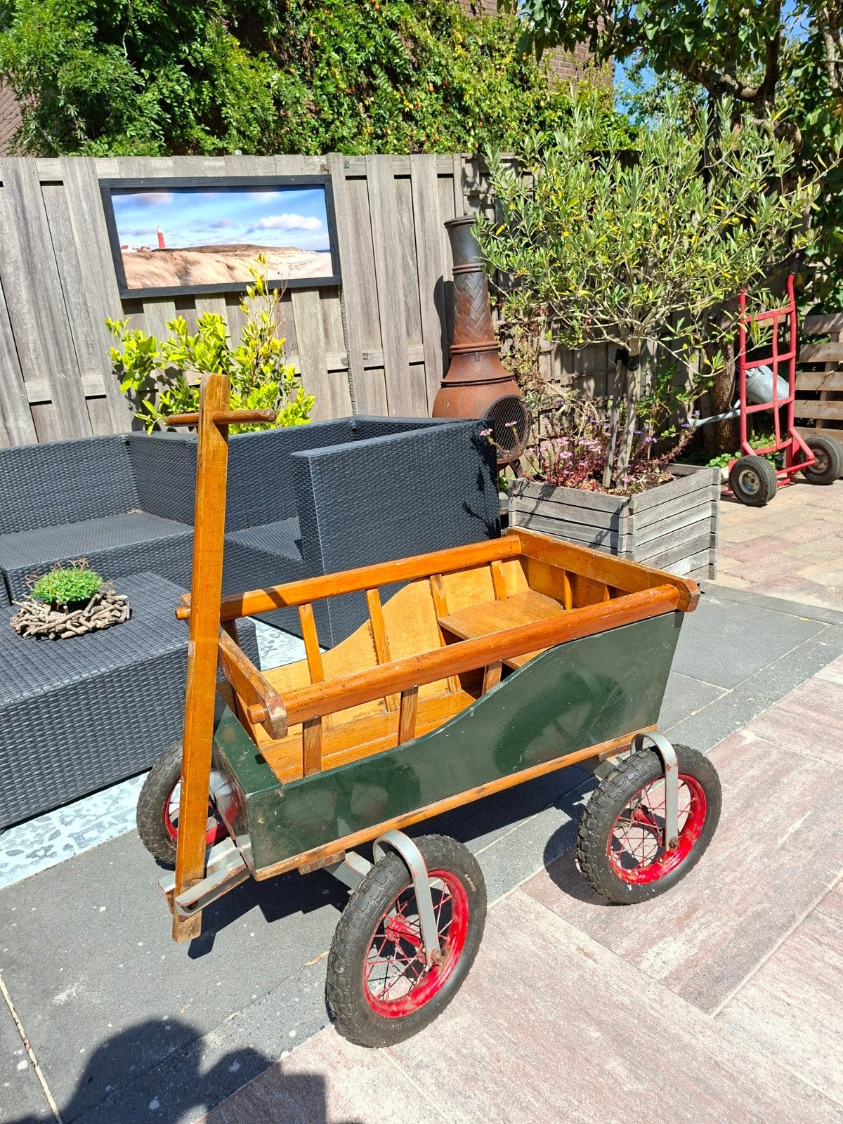 Houten bolderkar, Caravans en Kamperen, Bolderkarren, Ophalen