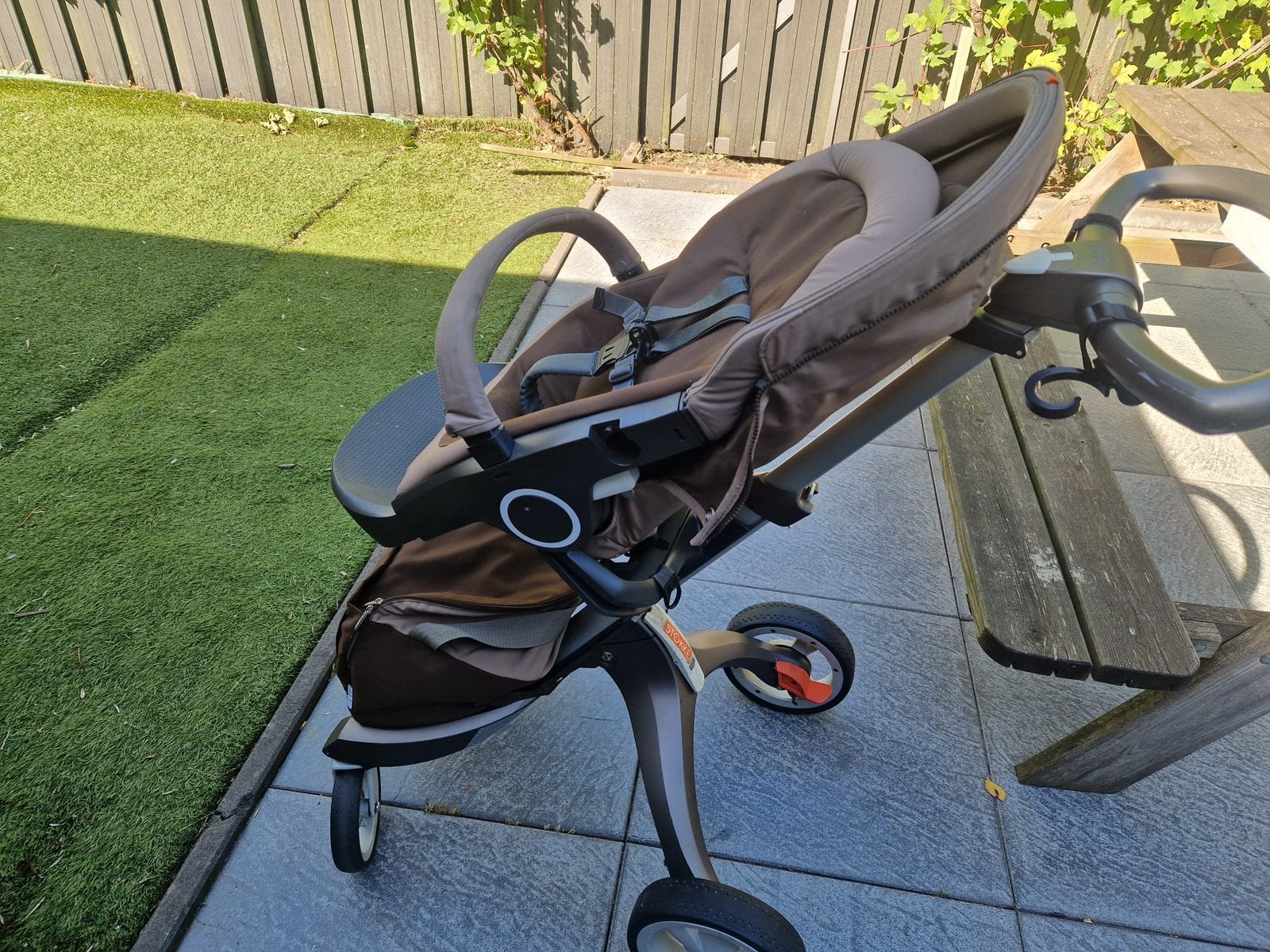 Kinderwagen stokke, Ophalen, Gebruikt
