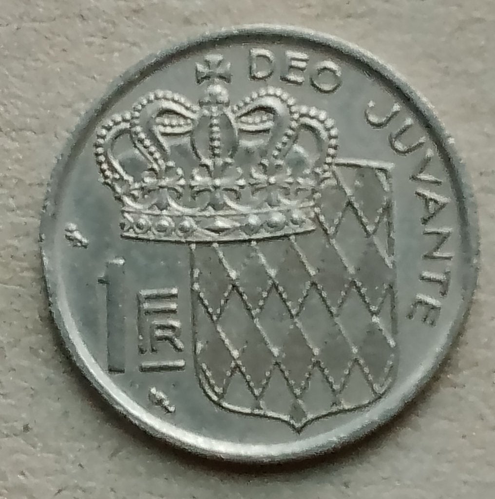 Monaco, 1 franc 1968, Ophalen of Verzenden, Overige landen, Losse munt