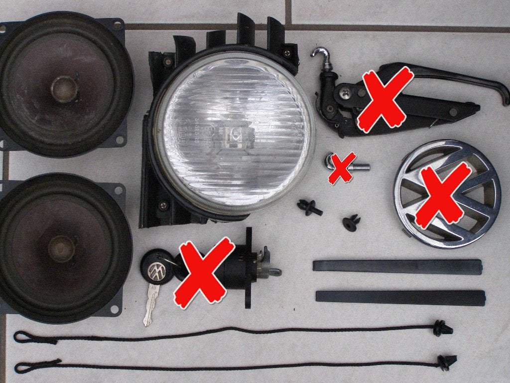 Diverse VW Golf 1 (cabrio) onderdelen, Ophalen of Verzenden, Gebruikt, Volkswagen