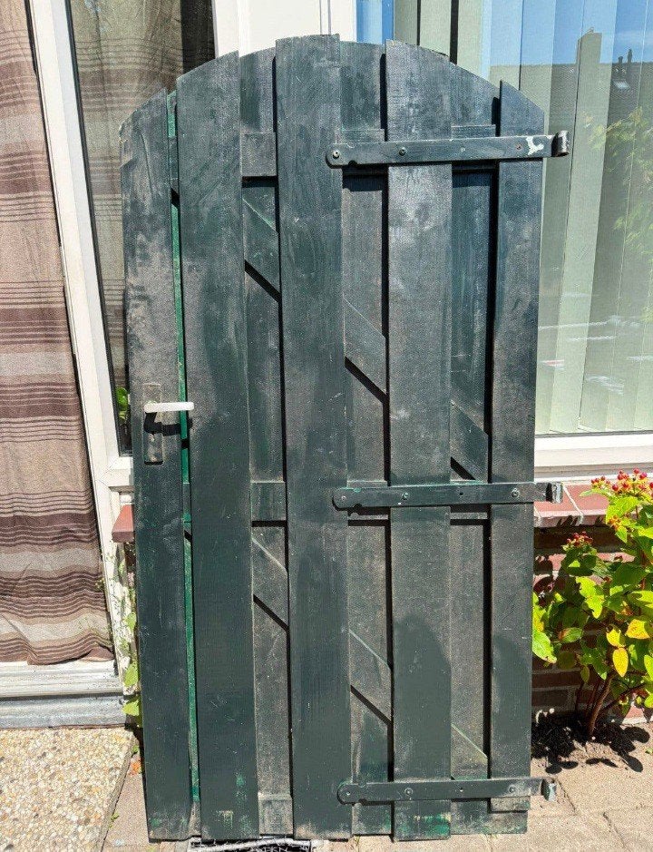 Tuindeur 180x90 cm - Ophalen in Stiens, Ophalen, Gebruikt, 80 tot 100 cm, Minder dan 200 cm