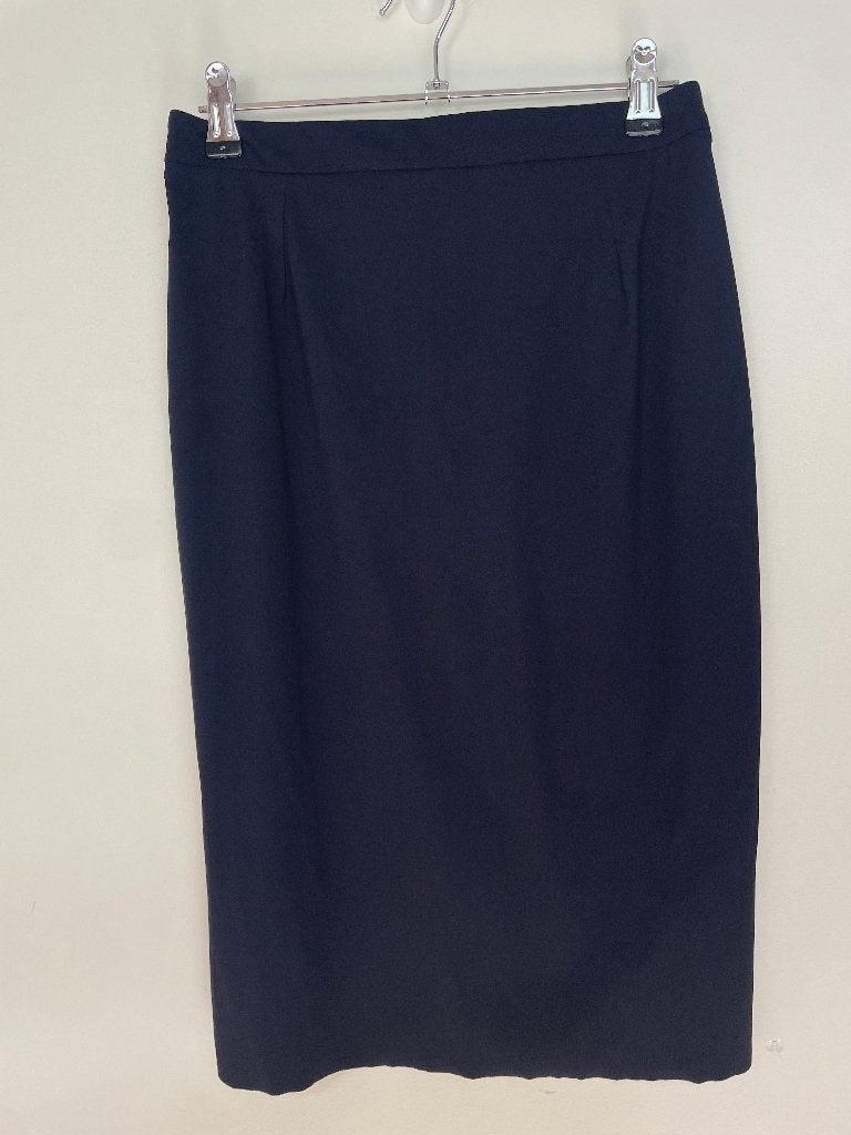 Irie Wash kokerrok maat S donkerblauw travelstof getailleerd, Maat 38/40 (M), Irie Wash, Blauw, BOUTIQUE@irieparis.com