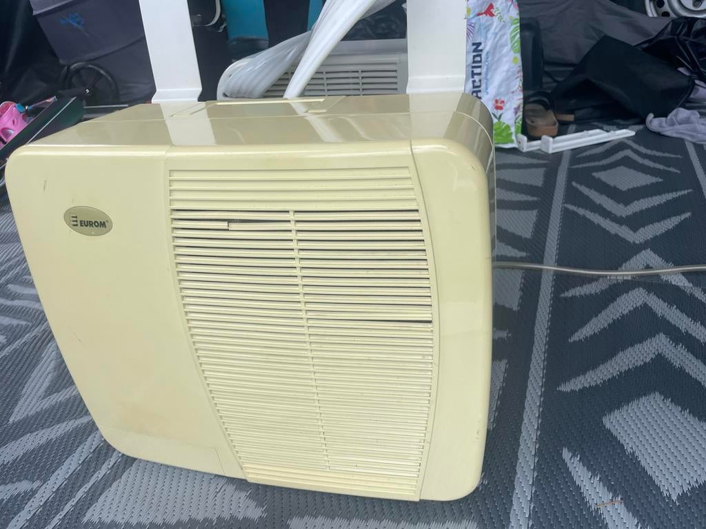 Eurom Split Airco Caravan - Mobiele Airco, Witgoed en Apparatuur, Airco's, Ophalen, Gebruikt, Minder dan 60 m³, 2 snelheden