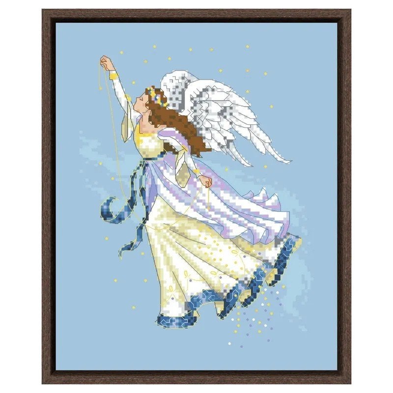 Borduurpakket - Twilight Angel engel 20 x 25 cm 14CT Aida, Fantasie, Textiel, Nieuw, Meerkleurig