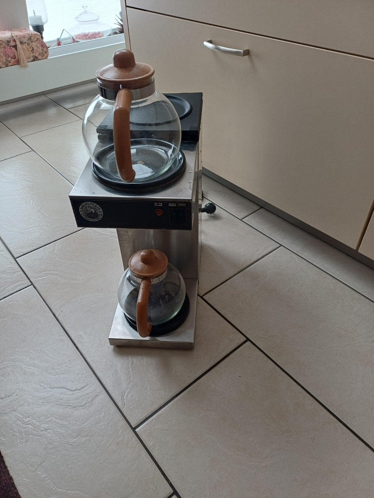 Koffiezetapparaat Alex Meijer & Co met 2 kannen, Ophalen, Gebruikt, 10 kopjes of meer, Koffiemachine