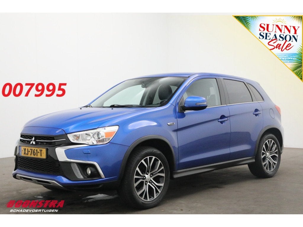 Mitsubishi ASX 1.6 Cleartec Connect Pro+ Clima Cruise Camera, Auto's, Mitsubishi, Voorwielaandrijving, Gebruikt, 4 cilinders, Leder en Stof