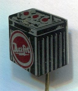 Acifit blik accu speldje ( H_169), Verzenden, Zo goed als nieuw, Transport, Speldje of Pin