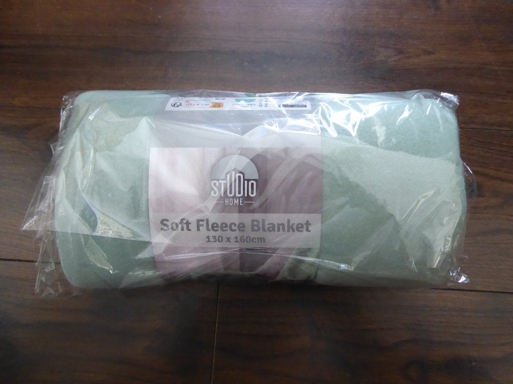 fleece deken, Groen, Overige stijlen, Nieuw, Ophalen of Verzenden