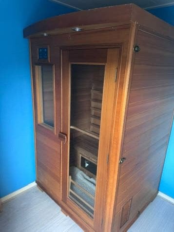 Infrarood cabine - sauna. 2 persoons, Ophalen, Zo goed als nieuw, Infrarood, Complete sauna
