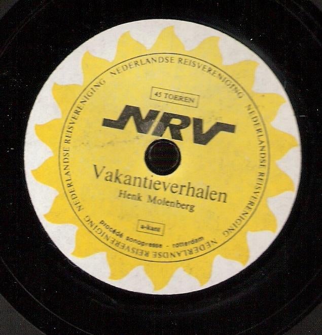 NRV Holiday fraaie vinyl flex single (Henk Molenberg), Ophalen, Gebruikt, Overige typen