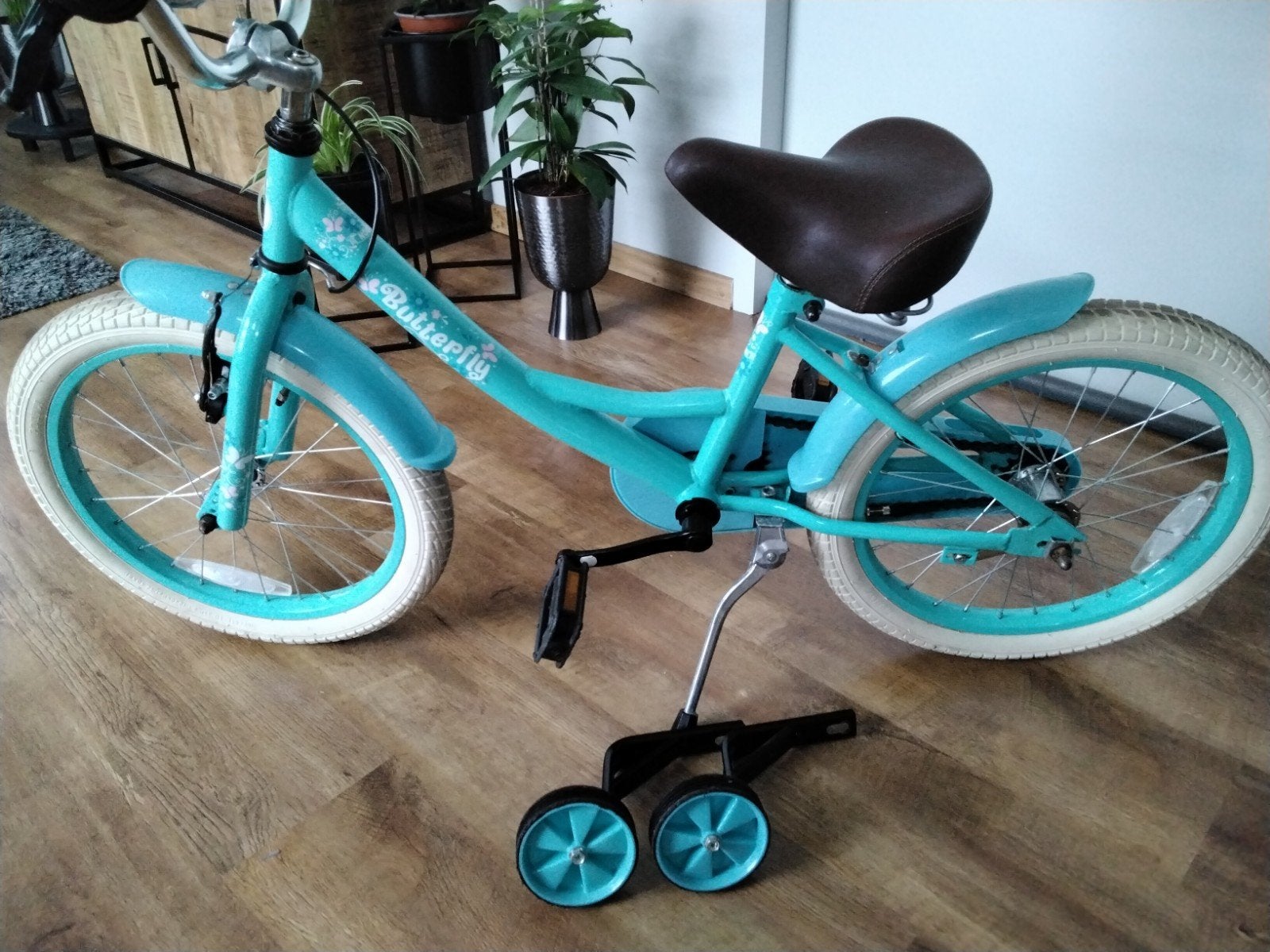 Kinderfiets Butterfly met zijwieltjes, Zijwieltjes, Butterfly, Ophalen of Verzenden, 16 tot 20 inch
