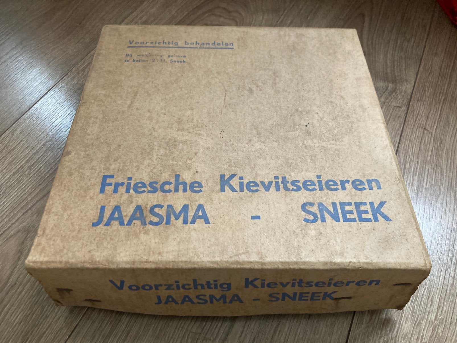 Heel oude Jaasma kievits eieren doos, Ophalen of Verzenden