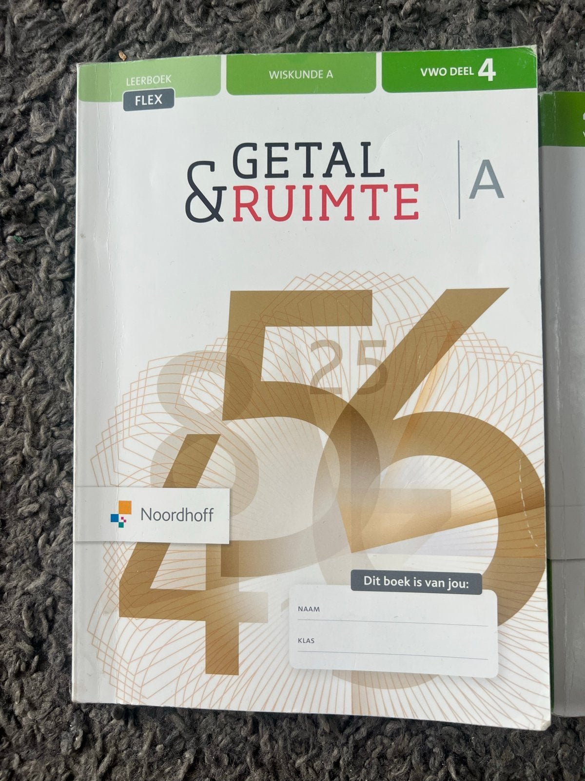 Getal & Ruimte VWO Wiskunde A/C - Deel 3,4, Boeken, Ophalen of Verzenden, Zo goed als nieuw, VWO, Wiskunde A
