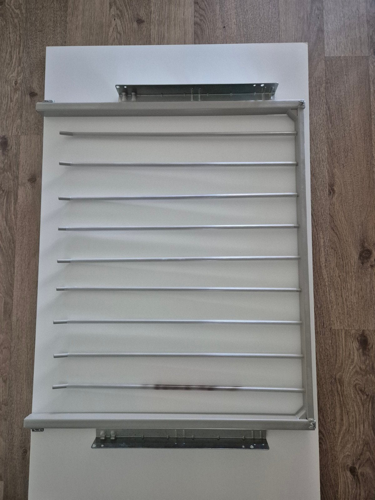 IKEA KOMPLEMENT Uittrekbaar broekenrek, wit, 71x58 cm, Met plank(en), Gebruikt, Modern, functioneel, Minder dan 100 cm