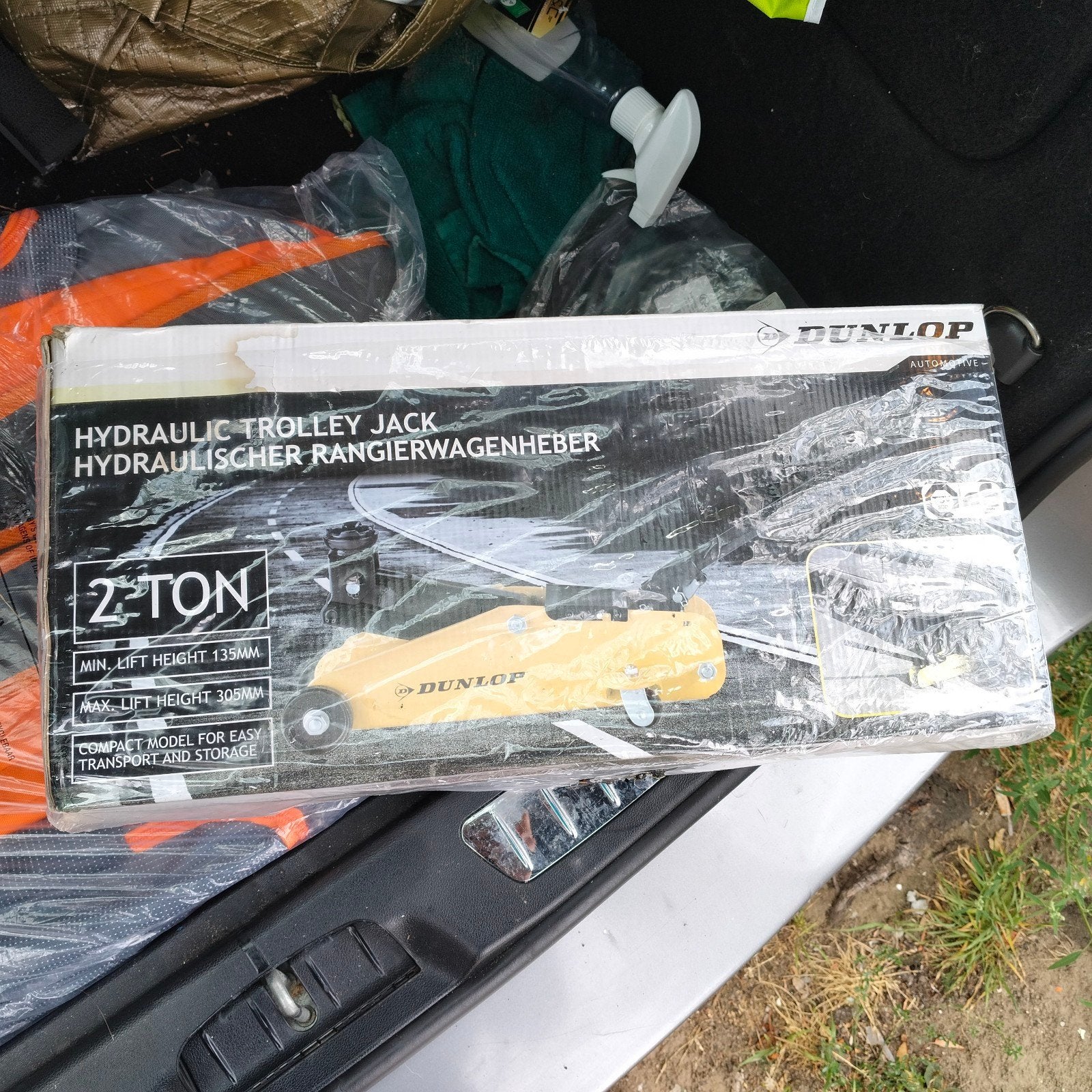 Nieuwe Dunlop Hydraulische Garagekrik 2 Ton, Auto diversen, Ophalen, Nieuw, Hydraulisch, Garagekrik