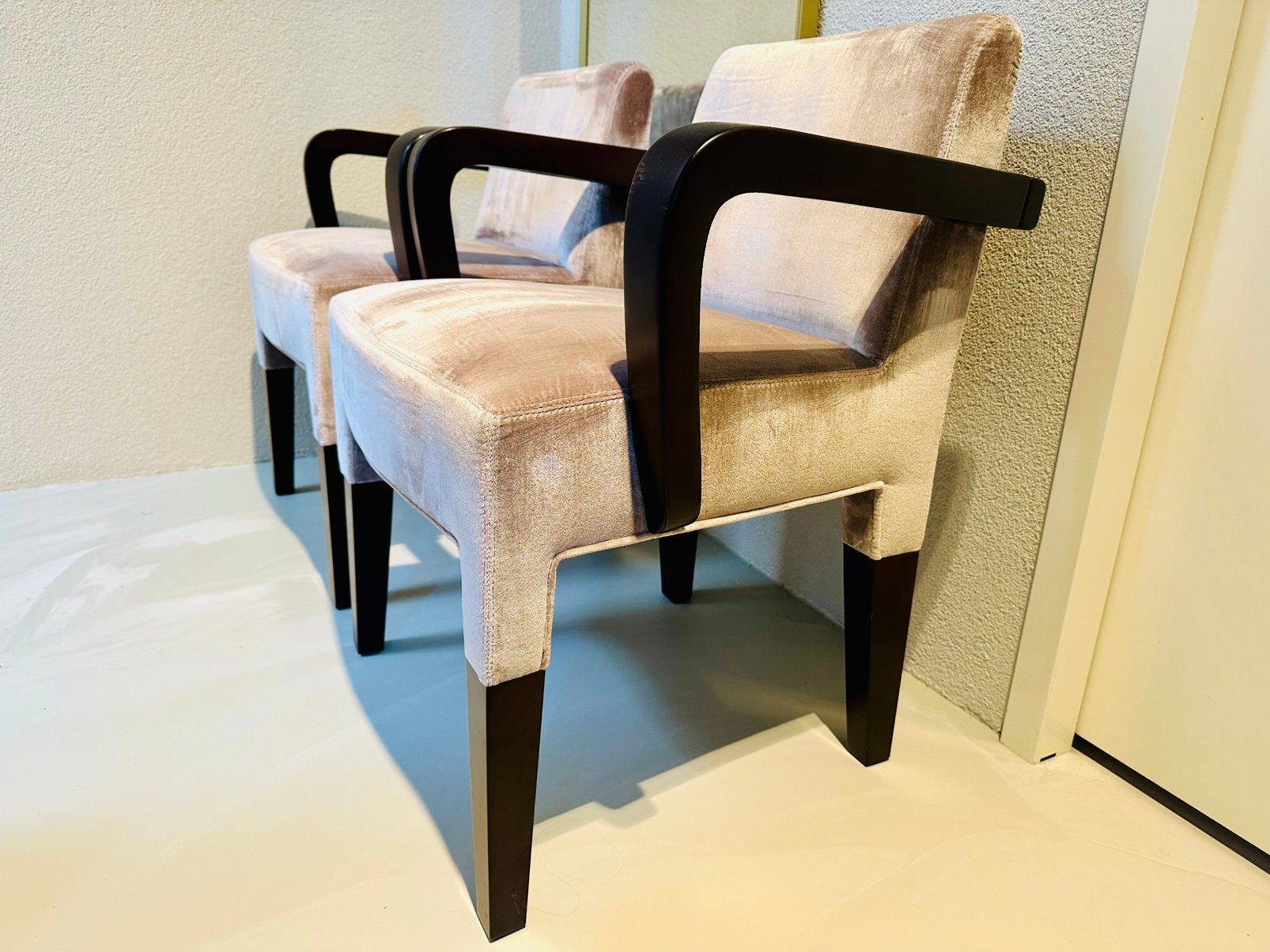 Promemoria Brigitta Short fauteuils by Romeo Sozzi set, Ophalen, Gebruikt, Minder dan 75 cm, Stof