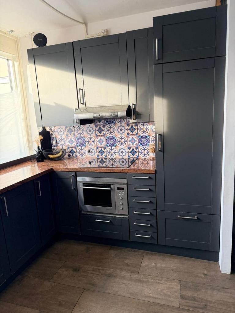 Keuken te koop !, Huis en Inrichting, Keuken | Complete keukens, Ophalen, Gebruikt, Hoekkeuken, Composiet