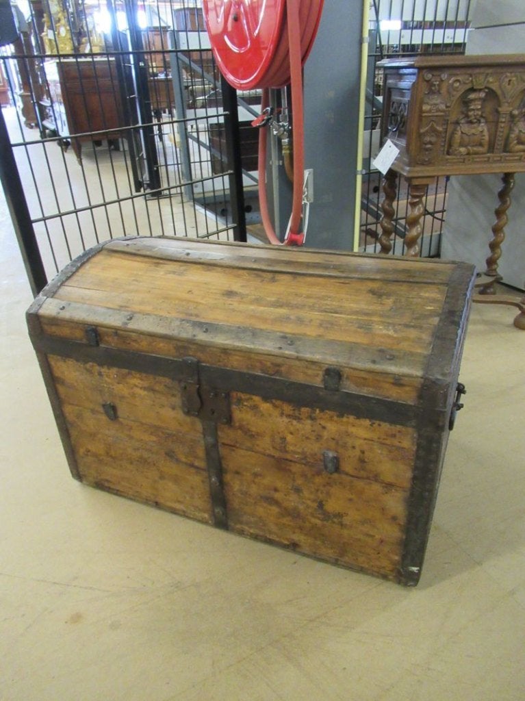 Oer 11845 ANTIEK klein grenenhouten kistje, Ophalen