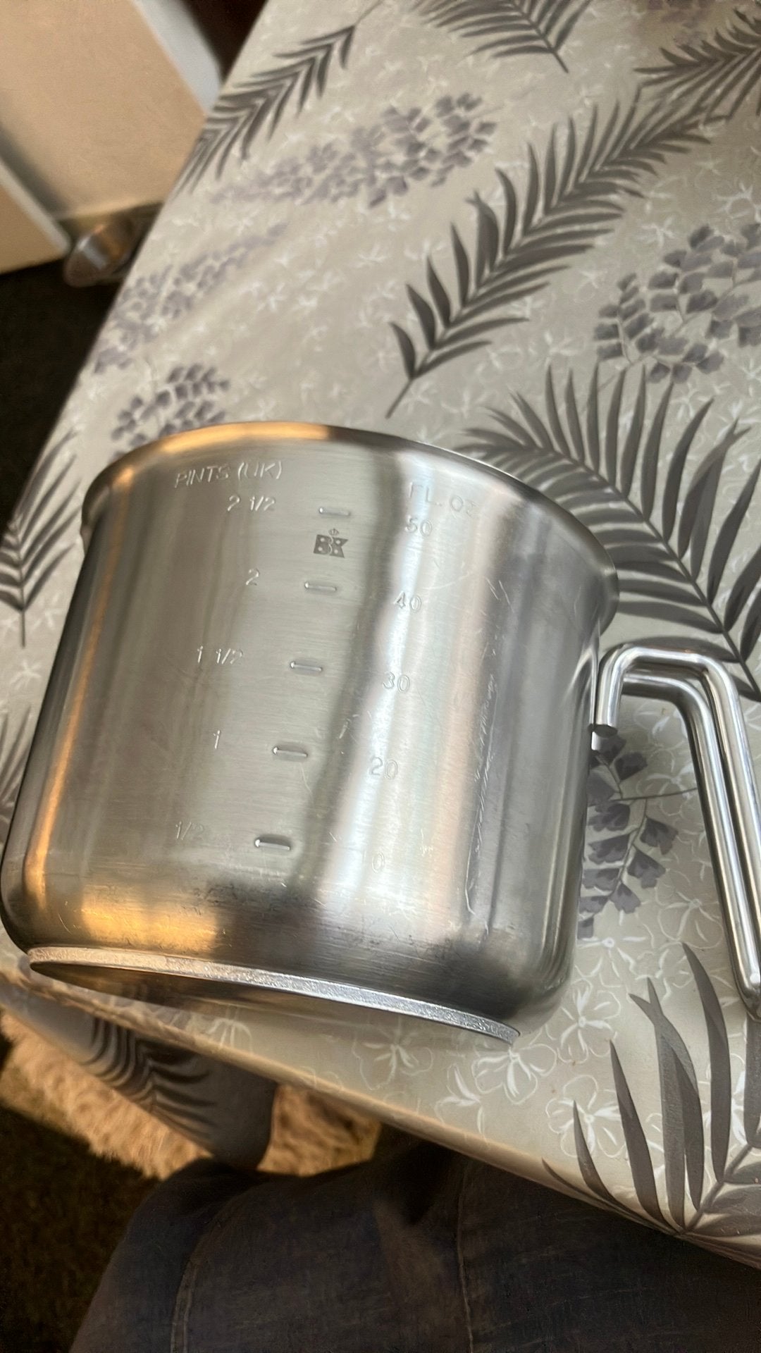 melkkoker van BK met aangegeven maten, Ophalen of Verzenden, Rvs