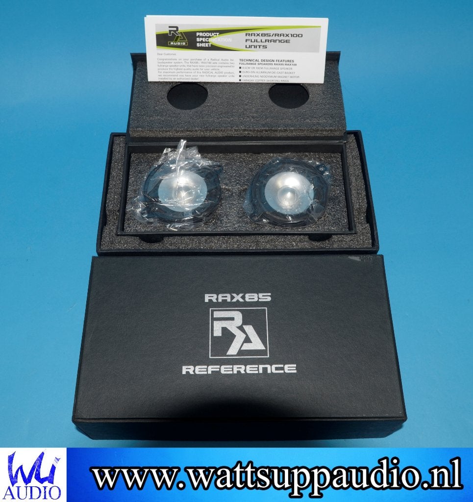 Radical Audio RAX85 Fullrange speakers 85mm, Gebruikt, ., Ophalen of Verzenden, .