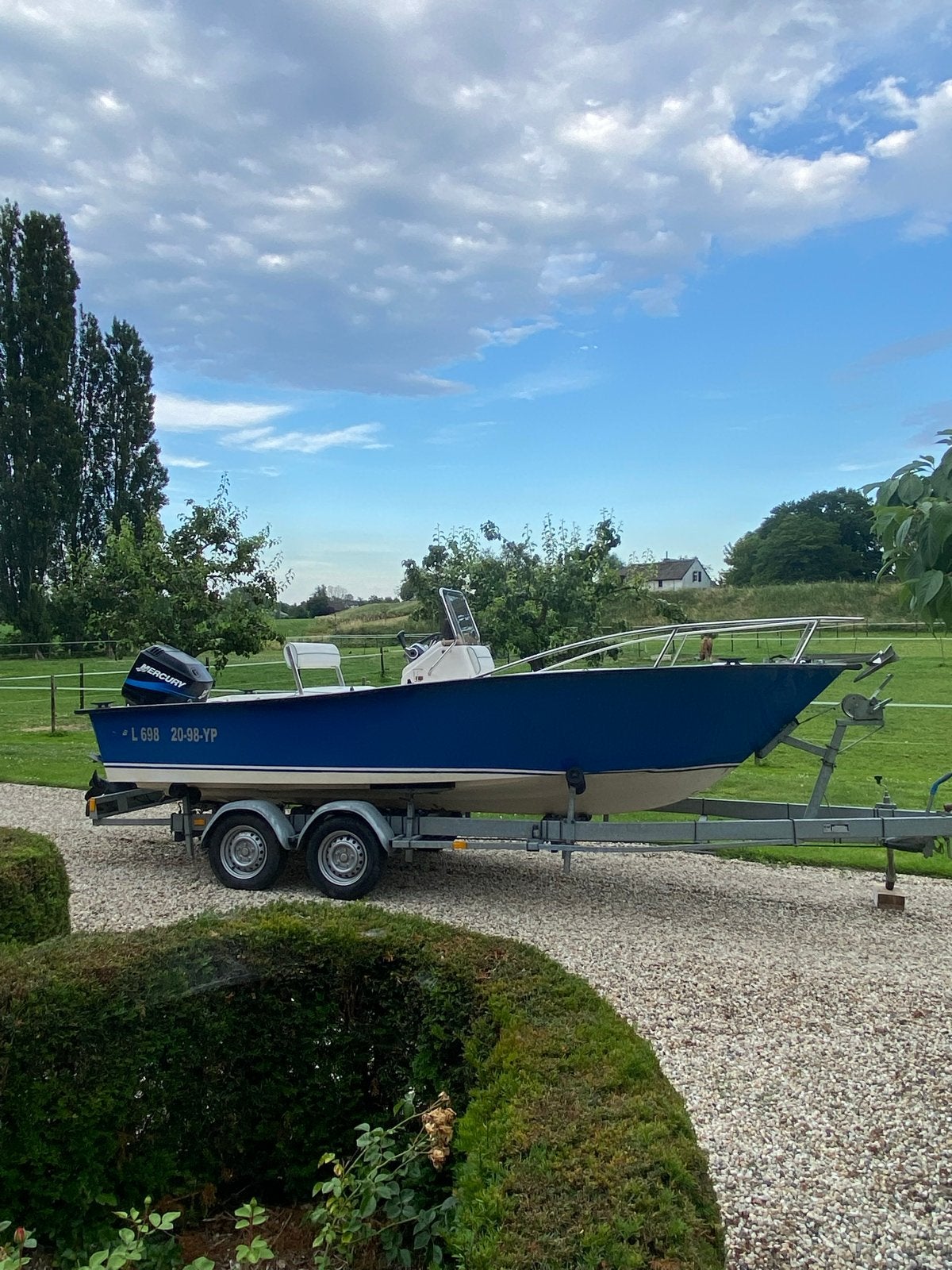 Key Largo 180 center console Mercury 90PK, Watersport en Boten, Overige merken, Gebruikt, Buitenboordmotor, 6 m