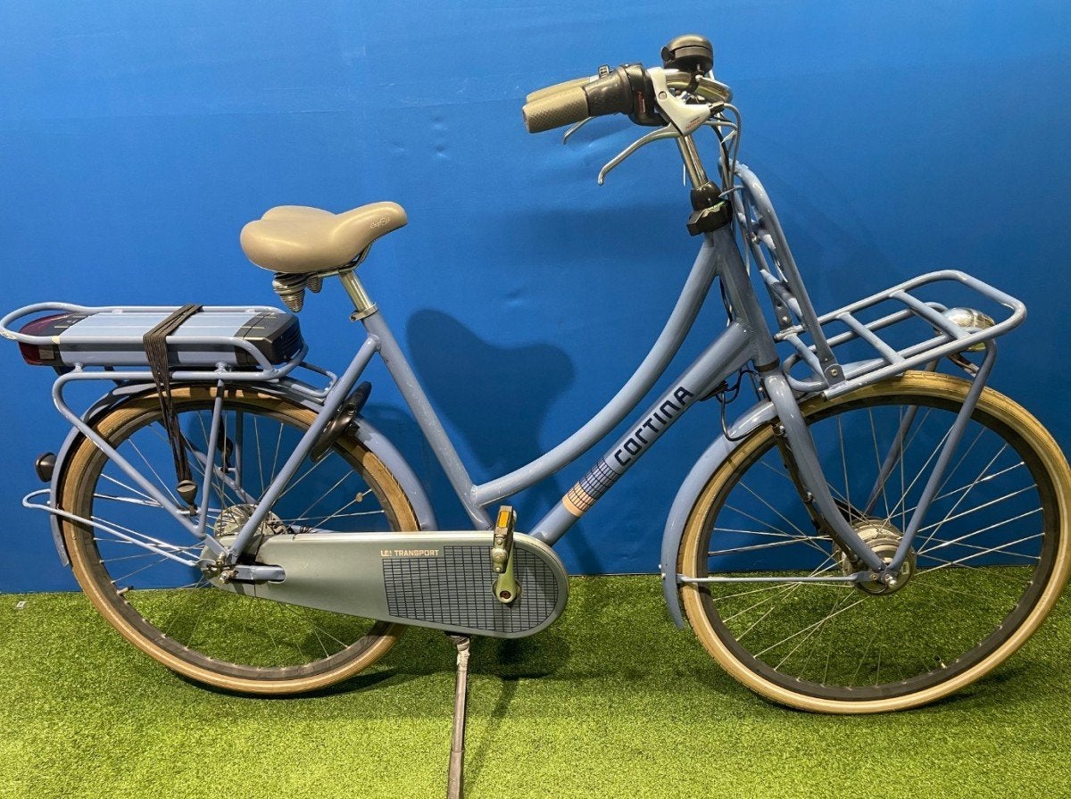 Cortina E-U4 Transport -400Wh- Dames Blauw 57cm, Fietsen en Brommers, Ophalen, Gebruikt, -, -