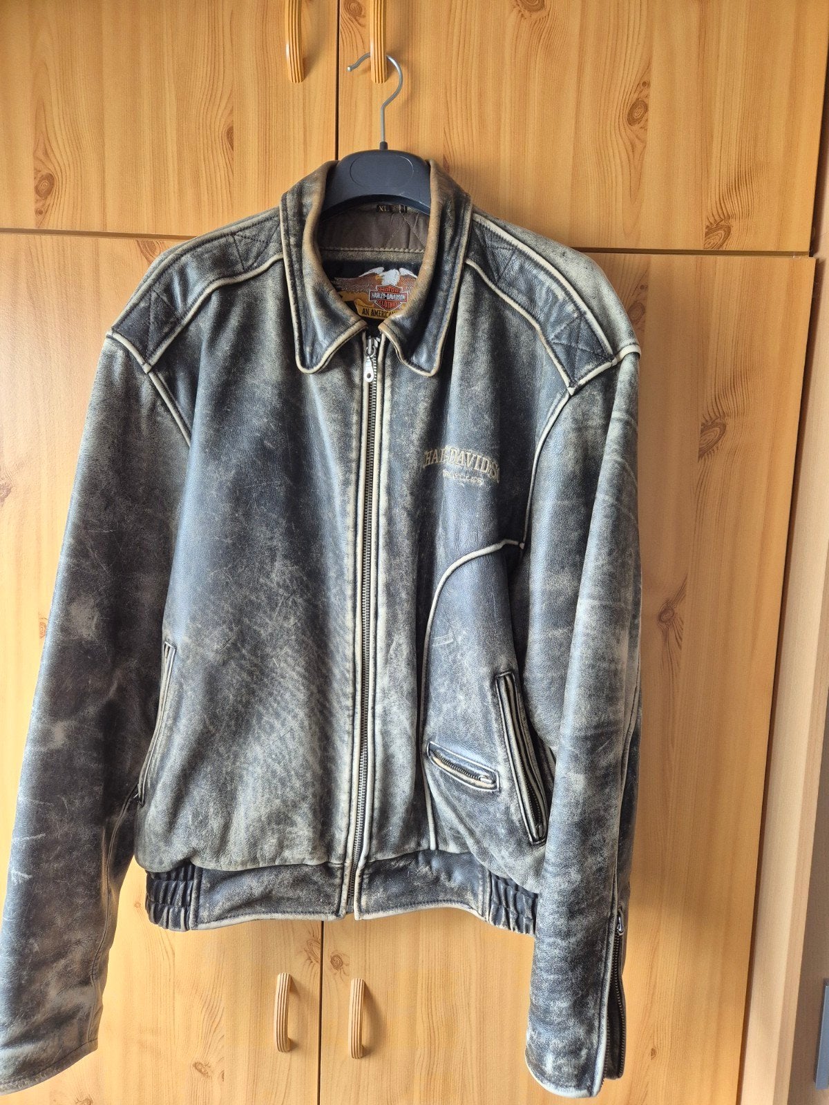 Vintage Harley Davidson jack maat xl, Heren, Jas | leer, Harley Davidson, Ophalen of Verzenden