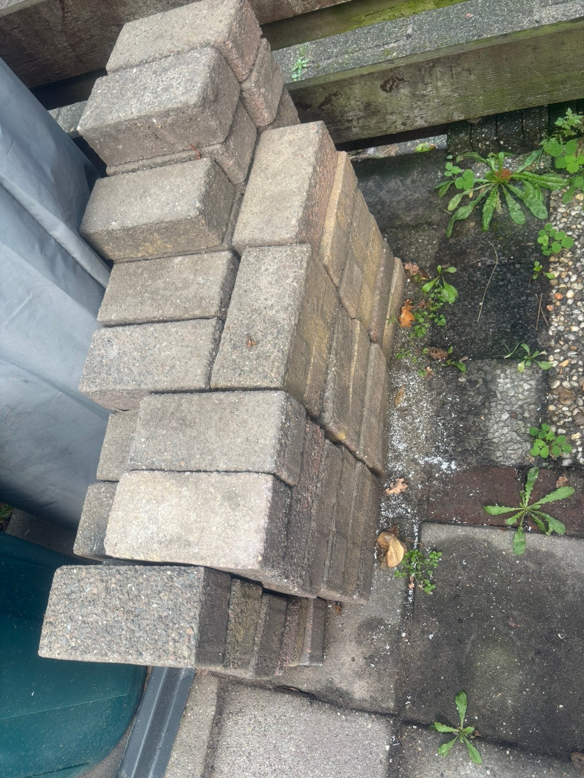 Gratis ophalen klinkers, Tuin en Terras, Ophalen, Zo goed als nieuw, Beton, Klinkers