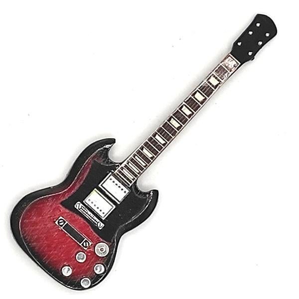 Angus Young ACDC gitaar van hout magneet decoratie wanddeco, Info@deconoord.nl, Deco Noord, Nieuw, Ophalen of Verzenden