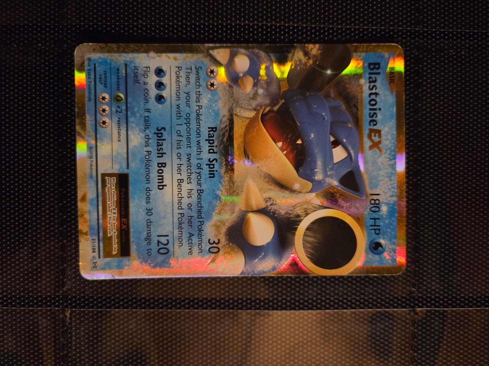 Blastoise EX - Evolutions, Hobby en Vrije tijd, Verzamelkaartspellen | Pokémon, Gebruikt, Losse kaart, Foil, Ophalen of Verzenden
