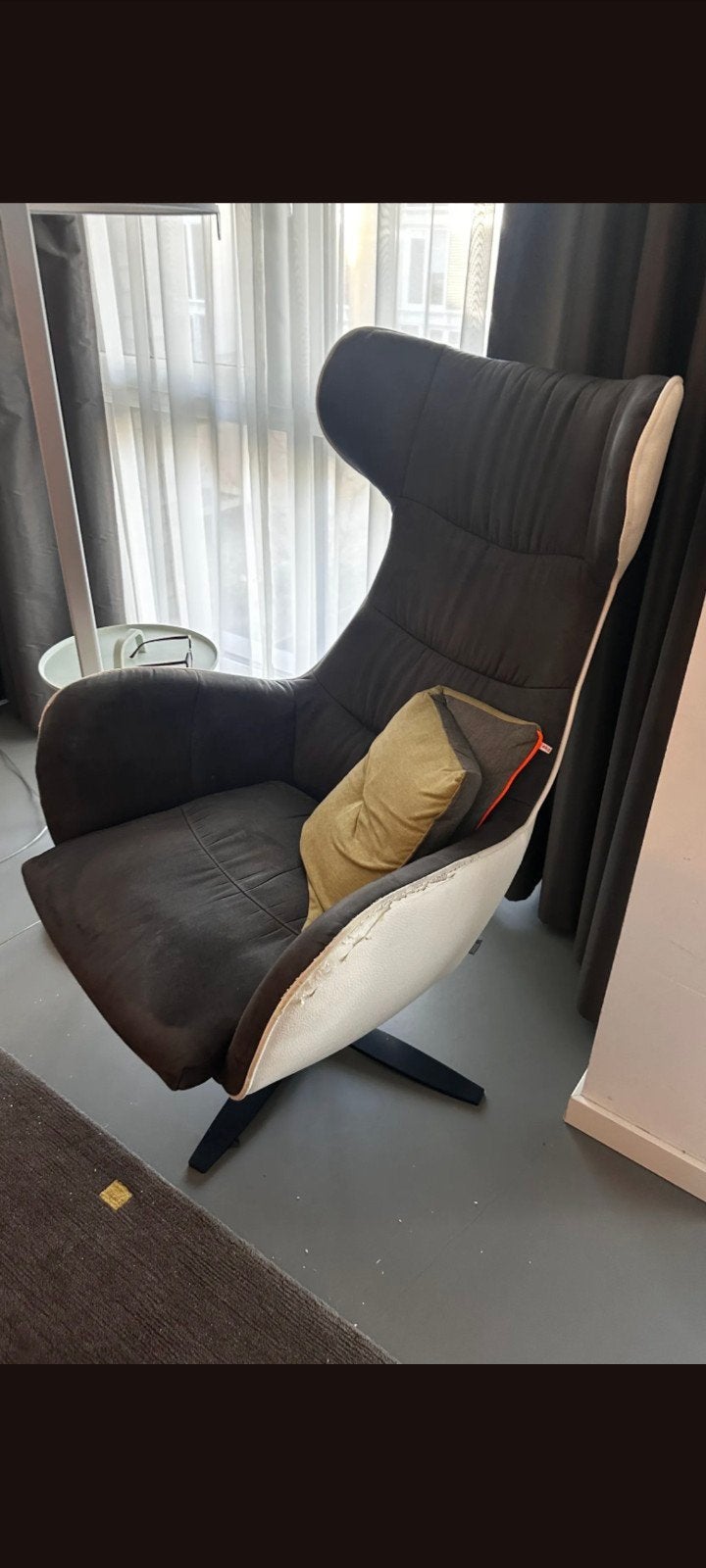 Comfortabele luxe design stoel van het merk Xooon, Huis en Inrichting, Fauteuils, Gebruikt, Modern, Comfort, 75 tot 100 cm, Ophalen of Verzenden