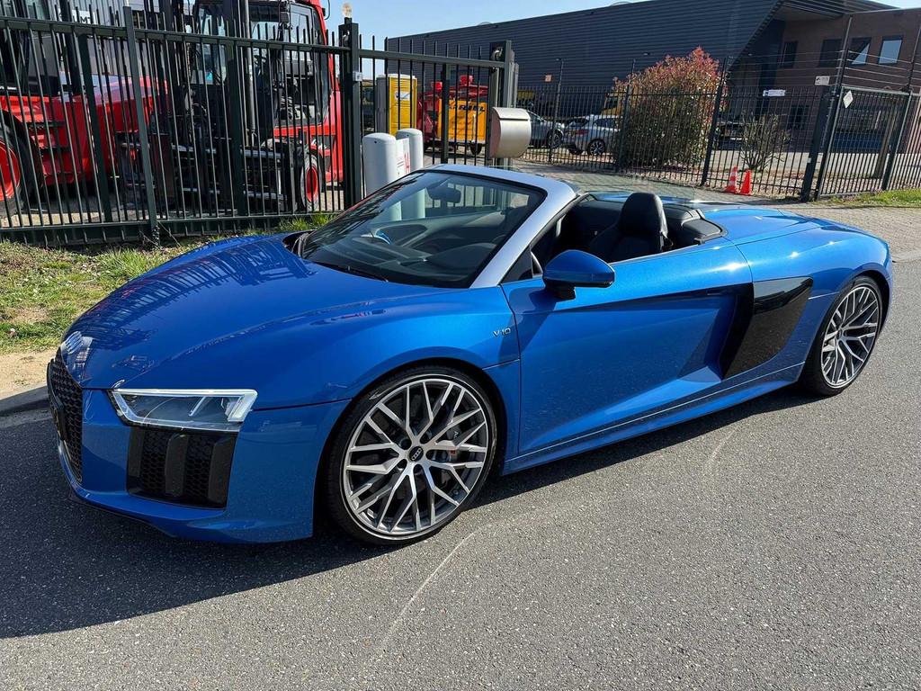 Audi R8 Spyder 5.2 FSI V10 Quattro, Auto's, Audi, Bedrijf, R8, Open dak, Benzine, G, Cabriolet, Automaat, Geïmporteerd, Blauw