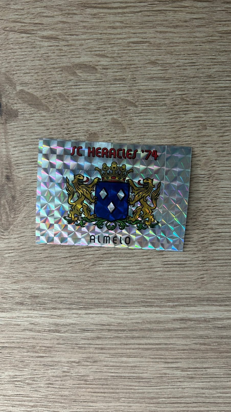 Panini Voetbal 86 plaatje Embleem SC Heracles’74, Verzenden, Zo goed als nieuw, Sticker