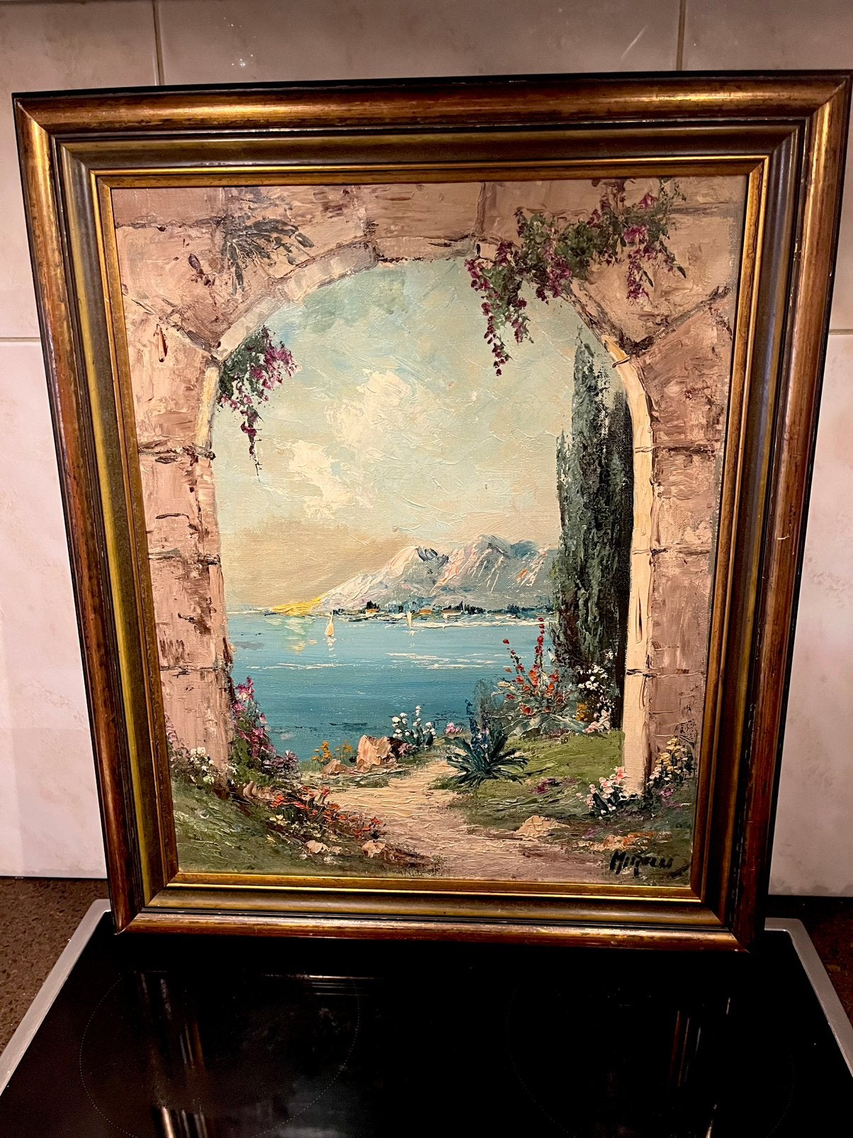 Prachtige antiek olieverf schilderij Italiaans school, Antiek en Kunst, Ophalen