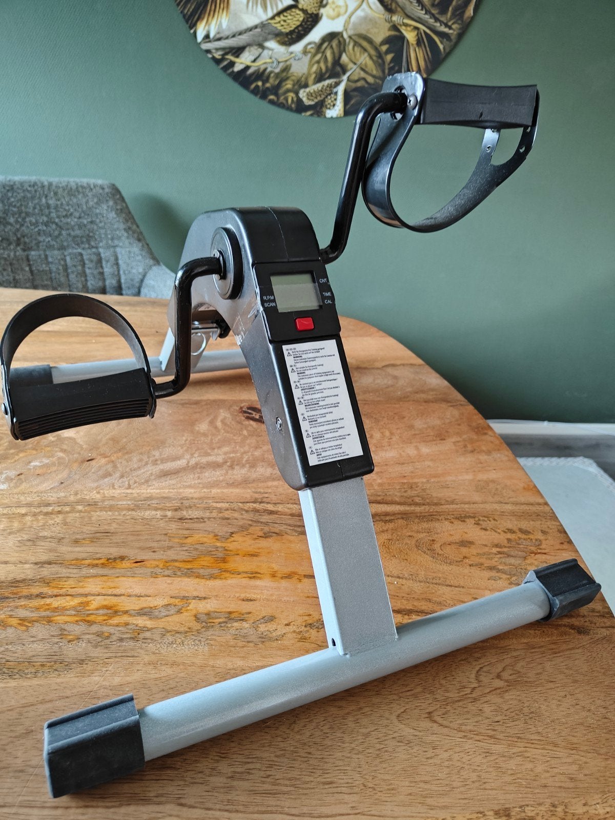Compacte Mini Hometrainer (stoelfiets)met Display, Sport en Fitness, Gebruikt, Armen, Ophalen of Verzenden, Metaal