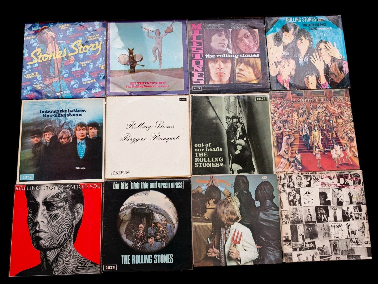 the Rolling Stones 12 x vinyl, Ophalen of Verzenden, Gebruikt
