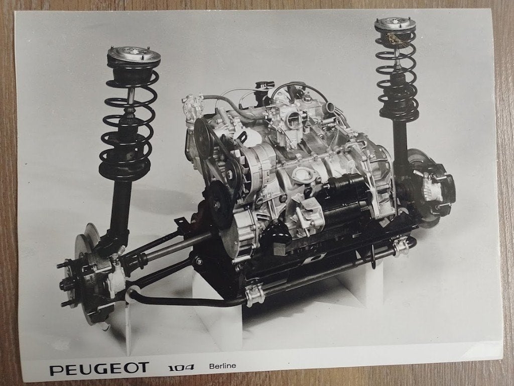 Peugeot 104 persfoto motor, Ophalen of Verzenden, Nieuw, Peugeot