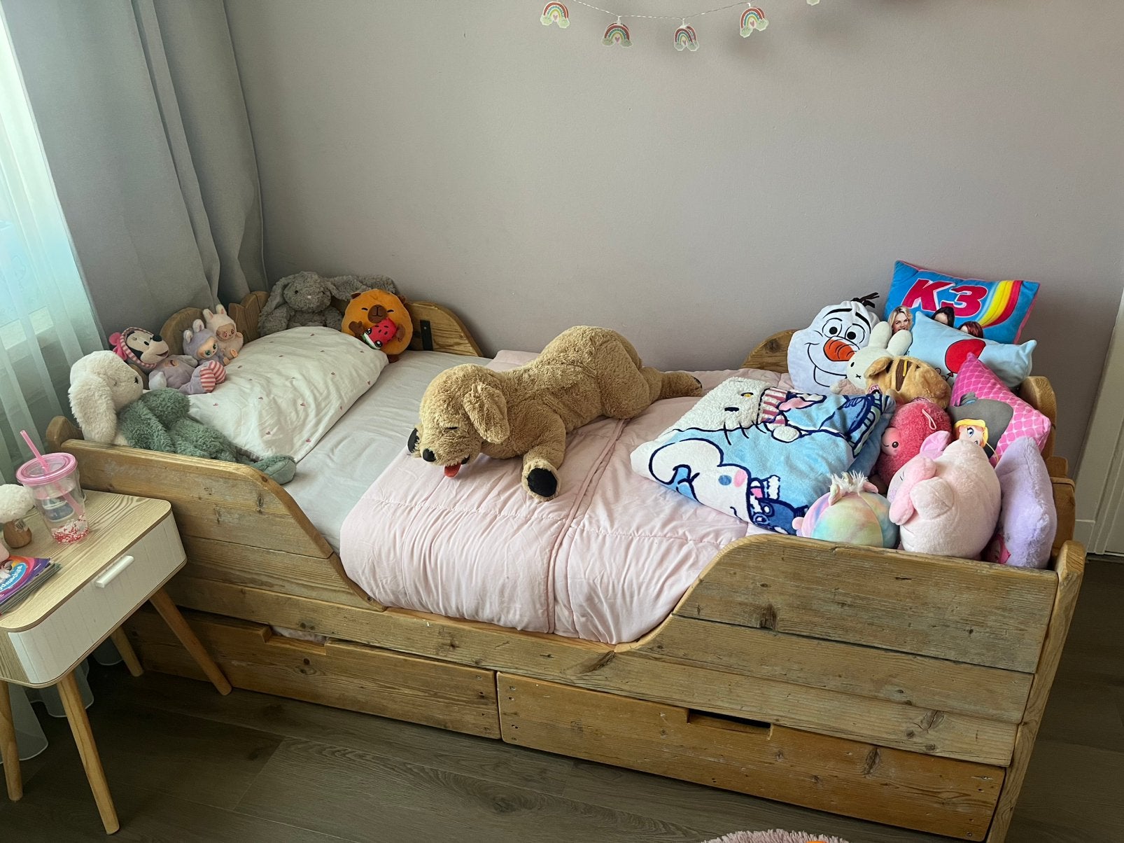 Bed gratis af te halen!, Ophalen, 85 tot 100 cm, Zo goed als nieuw, Lattenbodem