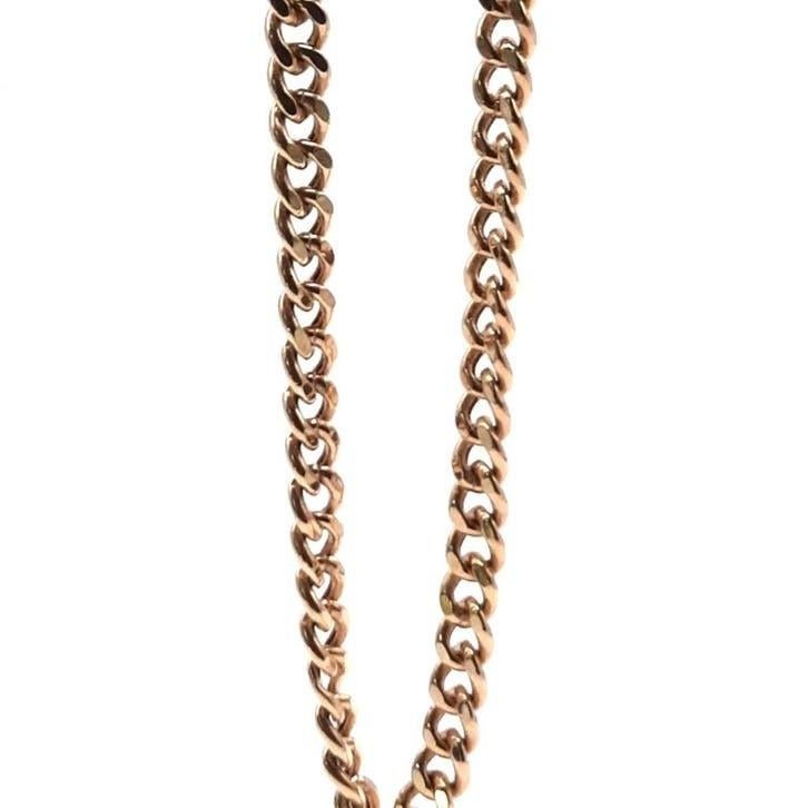 Gouden coban link ketting 14kt, Www.bredajuwelier.nl, Nieuw, Ophalen of Verzenden, Www.bredajuwelier.nl