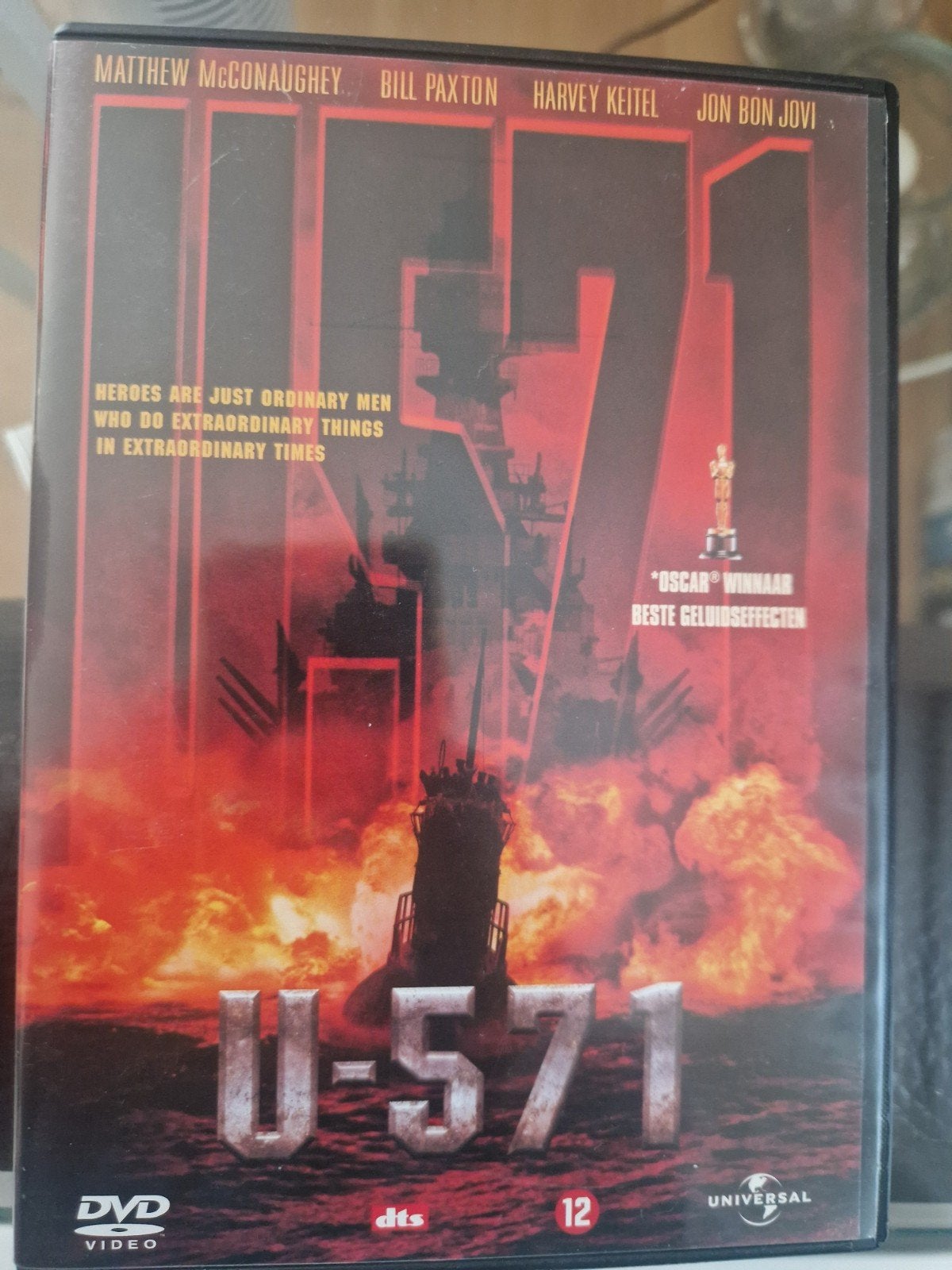 Dvd u571,  oscar winnaar geluidseffecten., Cd's en Dvd's, Ophalen of Verzenden, Zo goed als nieuw, Overige genres