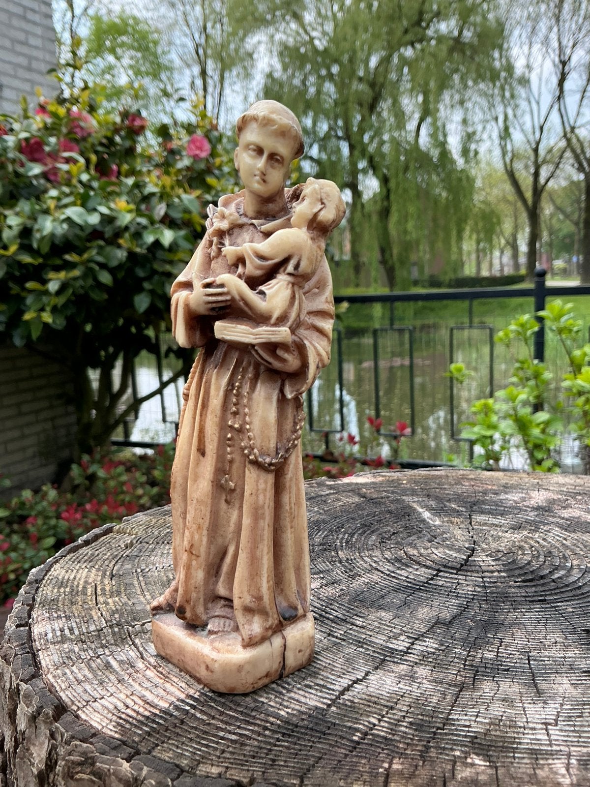 Heilige St Anthonius beeldje ❤️ voor binnen of buiten, Ophalen of Verzenden