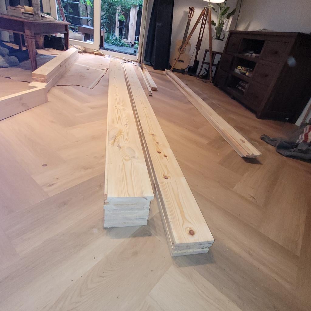 Nieuwe Vuren Planken - Diverse Lengtes en Diktes, Ophalen, 25 tot 50 mm, Nieuw, 200 tot 250 cm