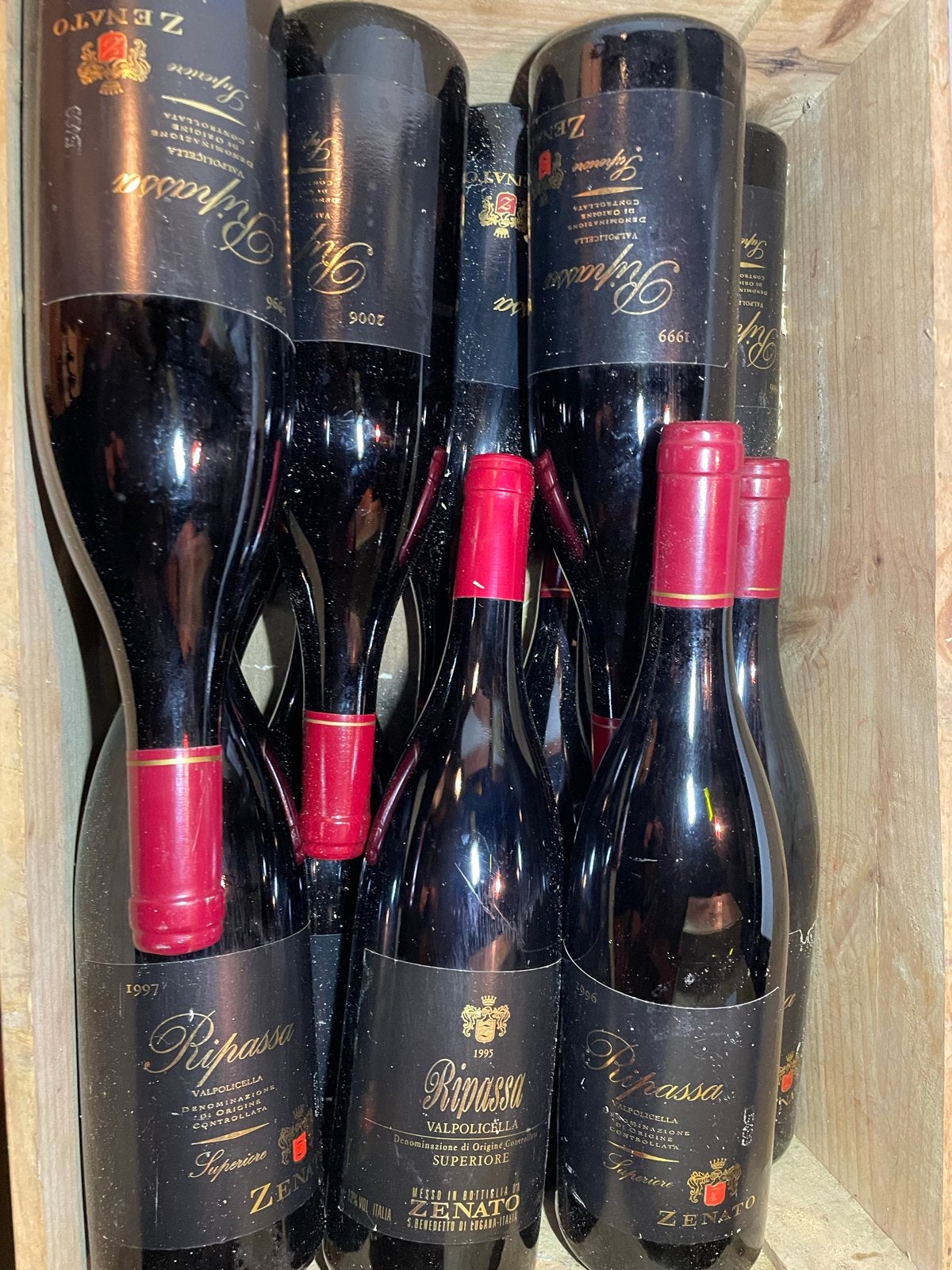 12 flessen Zenato Ripassa Valpolicella Superiore, Ophalen of Verzenden, Gebruikt, Italië, Rode wijn