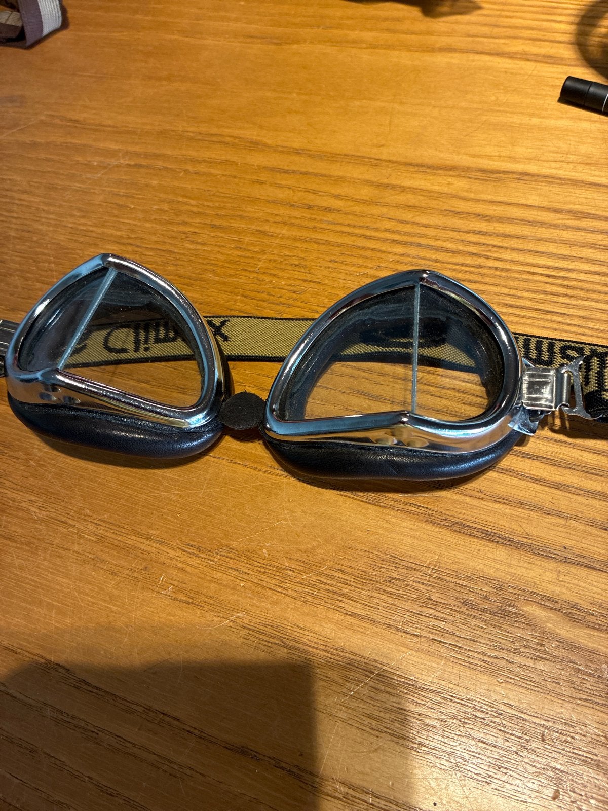 Vintage retro Climax motorbril / vliegeniersbril 513, Ophalen of Verzenden, Tweedehands, Heren, Overige merken