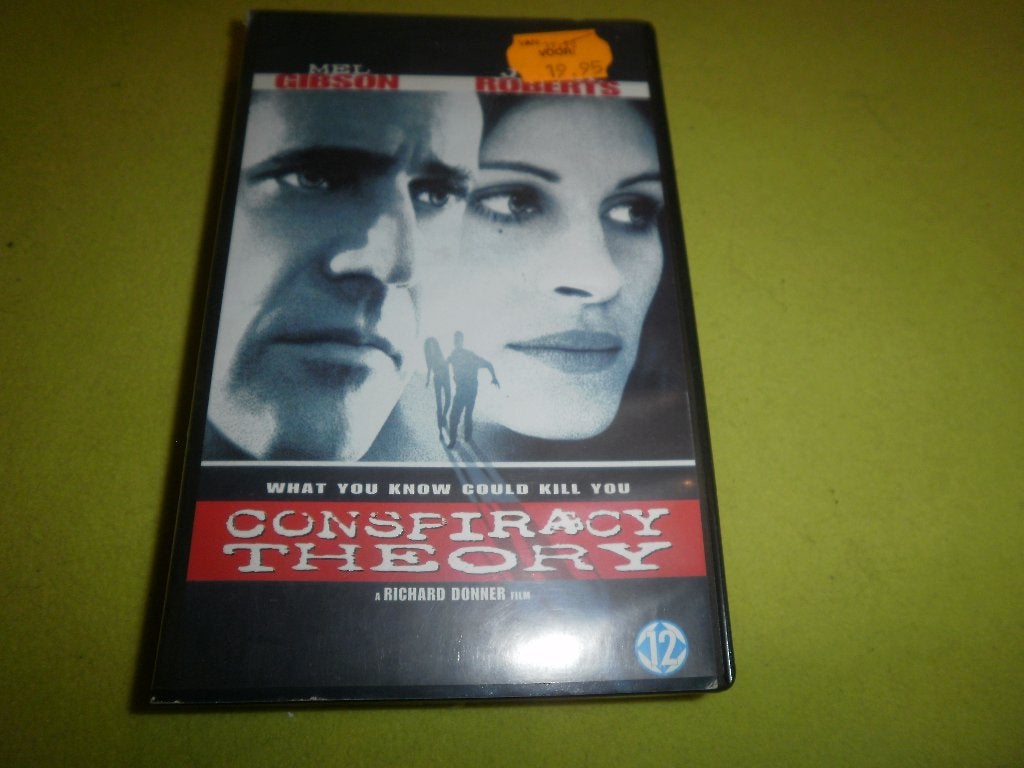 CONSPIRACY THEORY Thriller met M.Gibson & J.Roberts Op VIDEO, Vanaf 16 jaar, Verzenden, Zo goed als nieuw, Thrillers en Misdaad